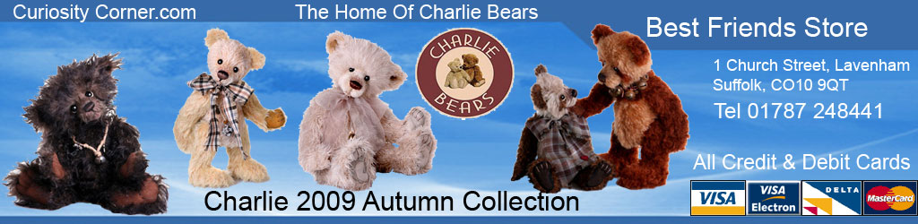 Charlie Bear 2009 Autumn Collection at Curiosity Corner