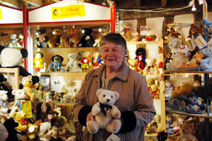 Mrs M Taylor Holding The Prize For Guess The Name Of The Bear