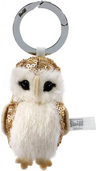 Steiff Selection Gold Owl Keyring