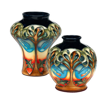 Moorcroft Blue Doves 41/4
