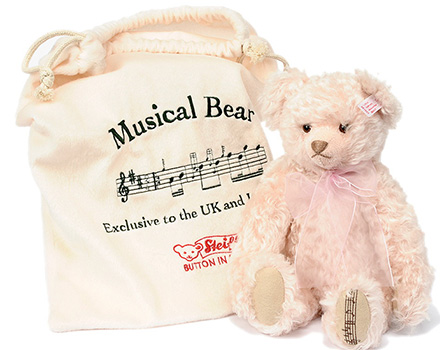 Steiff Candle in the Wind Pink Musical Bear