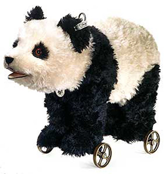 Steiff Panda On Wheels