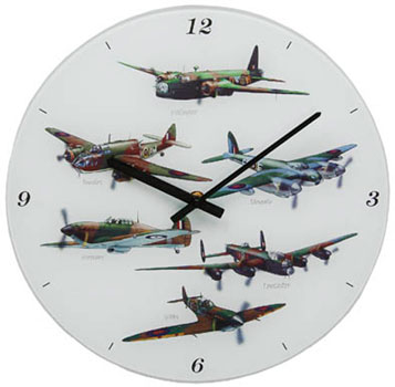 Battle Of Britain Aircraft Clock