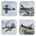 Boxed Classic Airplanes Coasters
