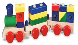 Melissa and Doug Stacking Train Set