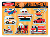 Melissa and Doug Sound Puzzle-Vehicles
