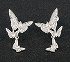 Earrings Butterfly Cluster
