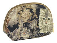Cat Tapestry Cosmetics Bag