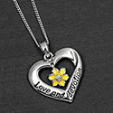 Necklace Radiant Daffodil Heart