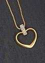 Necklace Matt Golden Heart Necklace