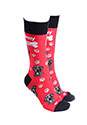 Sock Society Dog Socks Black Labrador Red