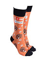 Sock Society Dog Socks Dachshund Orange
