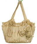 Small Silky Bag In Beige