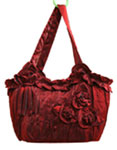 Small Silk Bag In Red