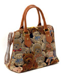 Bear Tapestry Convertible Bag