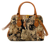 Cat Tapestry Convertible Bag