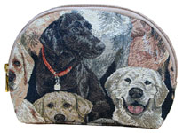 Dog Tapestry Cosmetics Bag