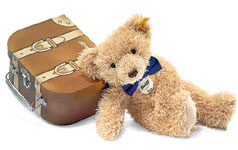Steiff Edgar In Suitcase Bear