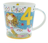 Rachel Ellen Design 4th Birthday Girls Mug