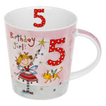 Rachel Ellen Design 5th Birthday Girls Mug
