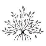 Mirrored Leaf Tree Medium Wall Art