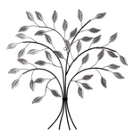 Mirrored Leaf Tree Small Wall Art