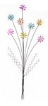 Painted Steel Flower Spray A Large Wall Art