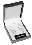 Diamante Heart Earrings