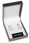 Diamante Circle Earrings