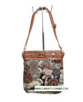 Bear Tapestry Across Body Bag