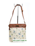 Blue Rose Tapestry Across Body Bag