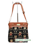London Bear Tapestry Across Body Bag