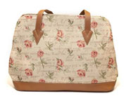 Pink Rose Tapestry Shoulder Bag