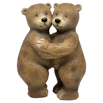 Billy and Beau Bear Hugging Standing