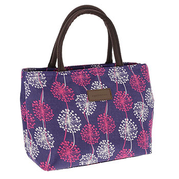 Dandelion Clock Wipeable Bag Purple