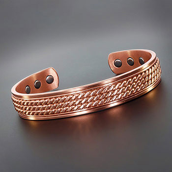 E Q For Men 3 Deco Copper Bangle