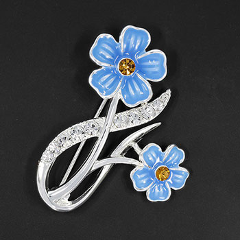 Brooch Elegant Forget Me Not
