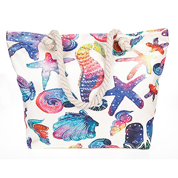 Tote Bag Glittered Shells