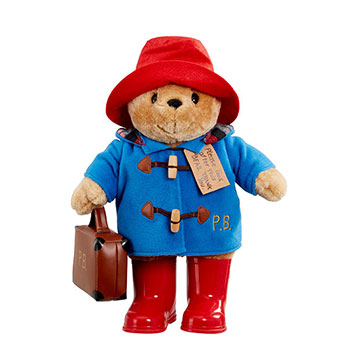 Large Classic Paddington Bear With Boots and Suitcase