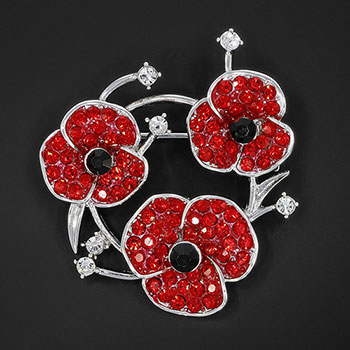 Brooch Poppy Trio