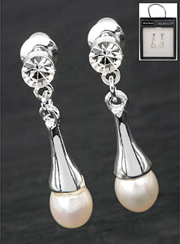 Earrings Modern Teardrop Pearl