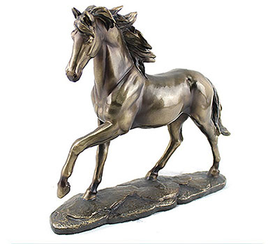 Art Bronze Horse Running