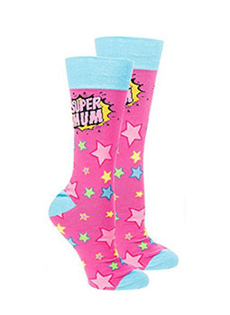 Sock Society Super Mum Socks Pink