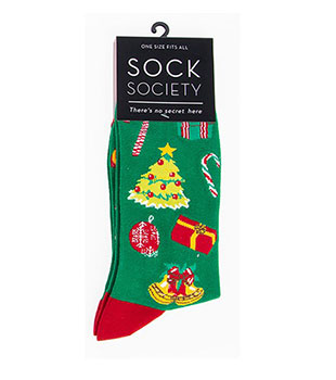 Christmas Tree Socks Green