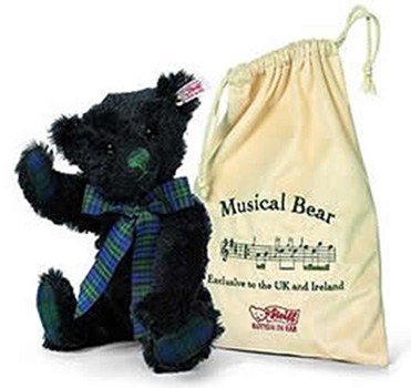 Steiff Black Watch Musical Teddy Bear