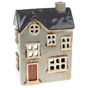 Village Pottery Country House Pale Grey Tealight