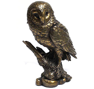 Art Bronze Owl Large