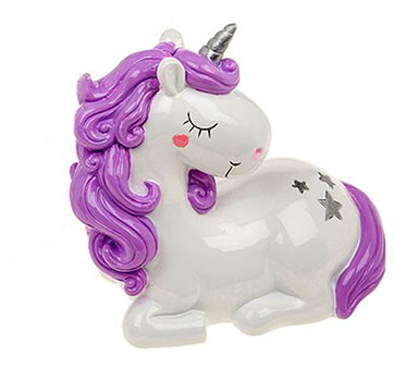 Unicorn Purple Money Box