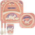 Bamboo Eco Baby Food Set Unicorn