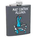 Chap Stuff Hip Flask May Contain Alcohol